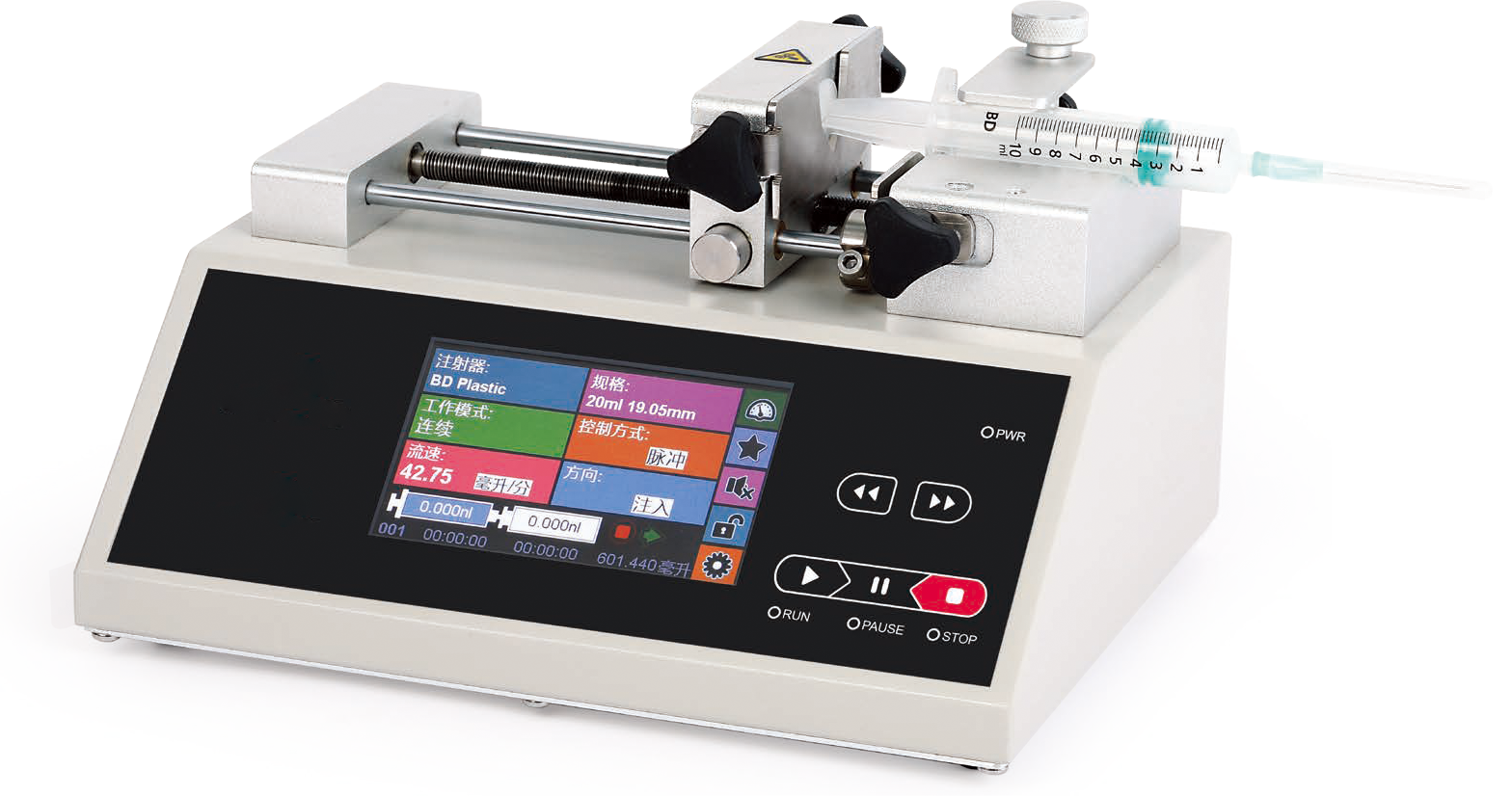 L-TYD0101 單通道一體臺式注射泵（10uL-60mL